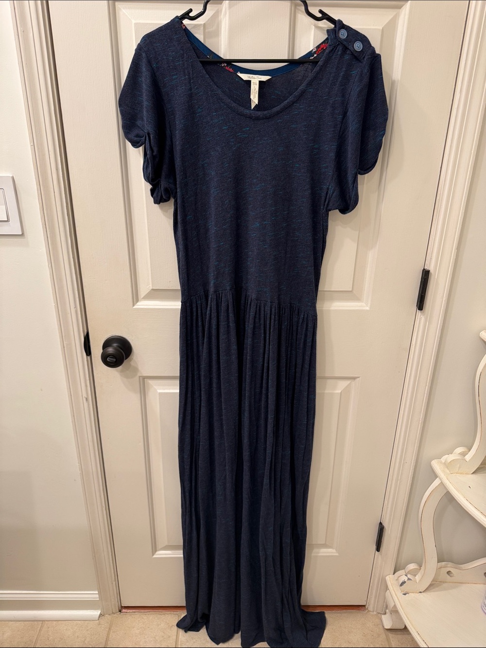 Matilda Jane Navy Blue Short-Sleeve Maxi Dress